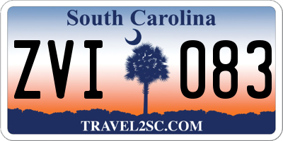 SC license plate ZVI083