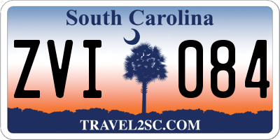 SC license plate ZVI084