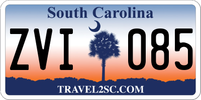 SC license plate ZVI085