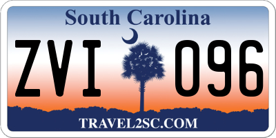 SC license plate ZVI096