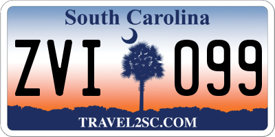 SC license plate ZVI099