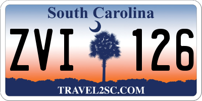 SC license plate ZVI126