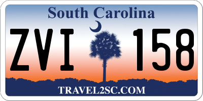 SC license plate ZVI158