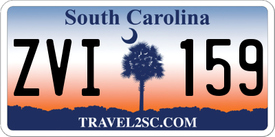 SC license plate ZVI159