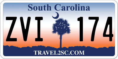 SC license plate ZVI174