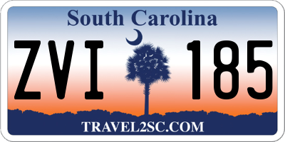 SC license plate ZVI185