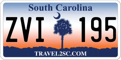 SC license plate ZVI195