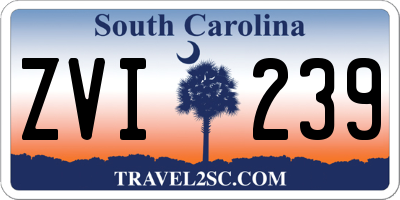 SC license plate ZVI239
