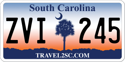SC license plate ZVI245