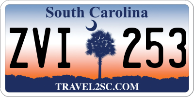 SC license plate ZVI253