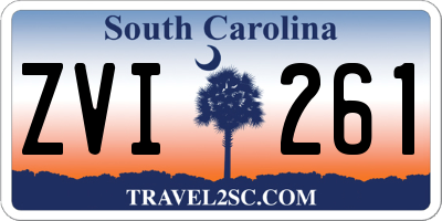 SC license plate ZVI261
