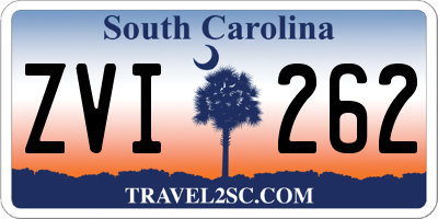 SC license plate ZVI262