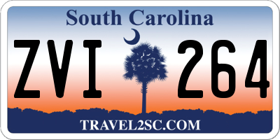 SC license plate ZVI264