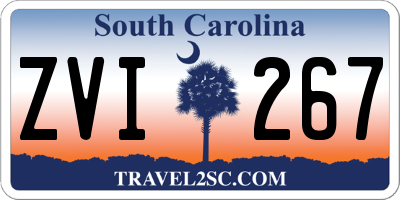 SC license plate ZVI267