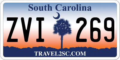 SC license plate ZVI269