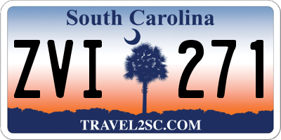 SC license plate ZVI271