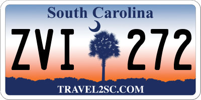 SC license plate ZVI272
