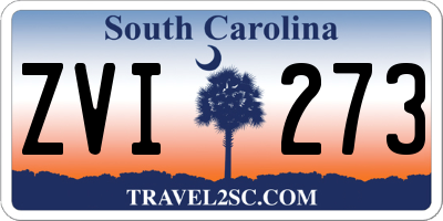 SC license plate ZVI273