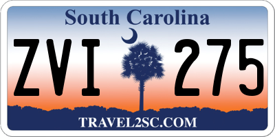 SC license plate ZVI275