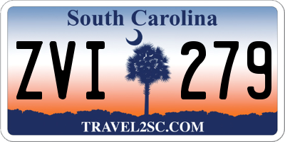 SC license plate ZVI279