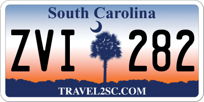SC license plate ZVI282