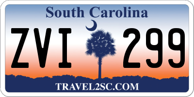SC license plate ZVI299