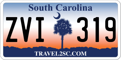 SC license plate ZVI319