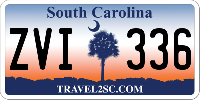 SC license plate ZVI336