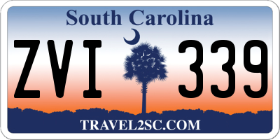SC license plate ZVI339