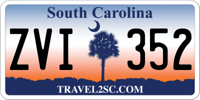 SC license plate ZVI352