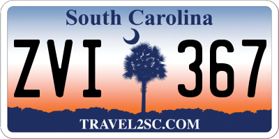 SC license plate ZVI367