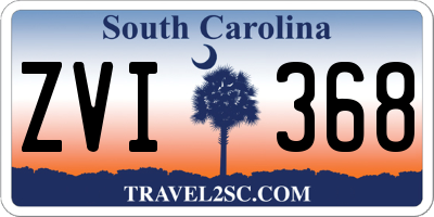SC license plate ZVI368