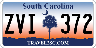 SC license plate ZVI372