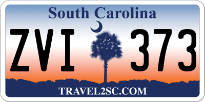 SC license plate ZVI373