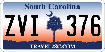 SC license plate ZVI376