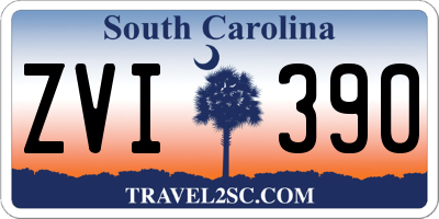 SC license plate ZVI390