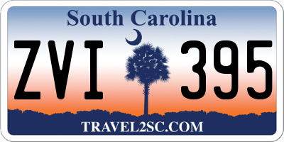 SC license plate ZVI395