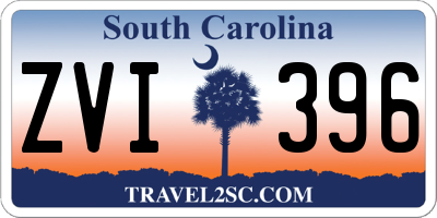 SC license plate ZVI396