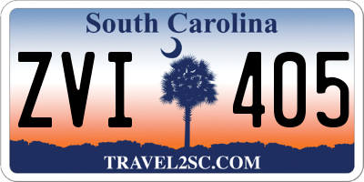 SC license plate ZVI405