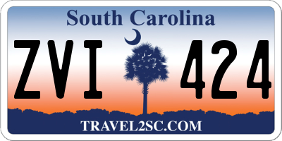 SC license plate ZVI424