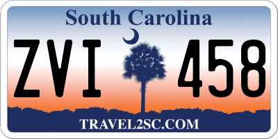 SC license plate ZVI458