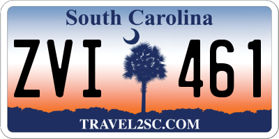 SC license plate ZVI461