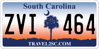 SC license plate ZVI464