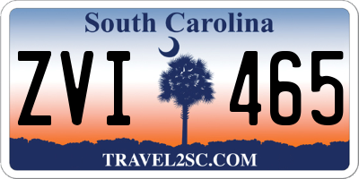 SC license plate ZVI465