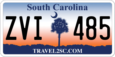 SC license plate ZVI485