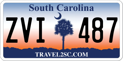 SC license plate ZVI487