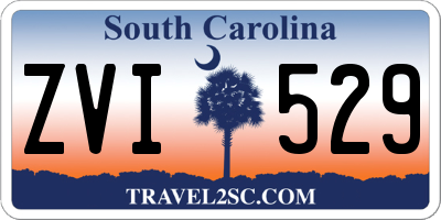 SC license plate ZVI529