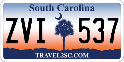 SC license plate ZVI537