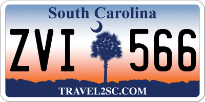 SC license plate ZVI566