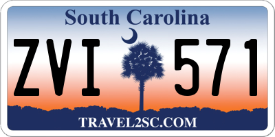 SC license plate ZVI571